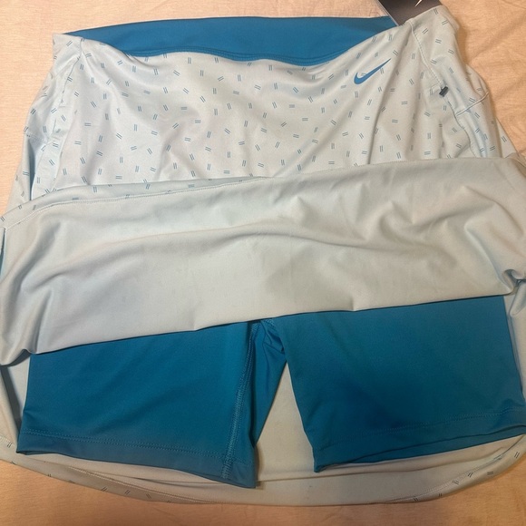 Nike Women's Sky Blue Mini Skirt - Picture 3 of 4